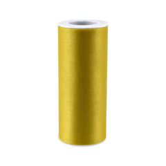 Sheer Organza Solid Color Tulle Roll, 6-inch, 25-yard
