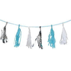 Paper And Tinsel Tassel Garland, 10-Feet