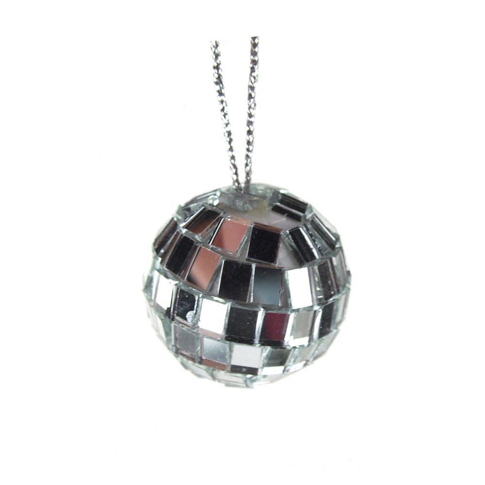 Mirror Treasure Ornament Balls, Silver, 1-1/4-Inch, 12-Piece