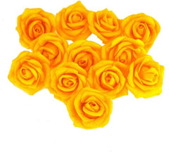 Foam Roses Flower Head Embellishment, 1-1/2-Inch, 12-Piece