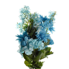 Artificial Satin Peony and Hydrangea Bouquet, 31-Inch