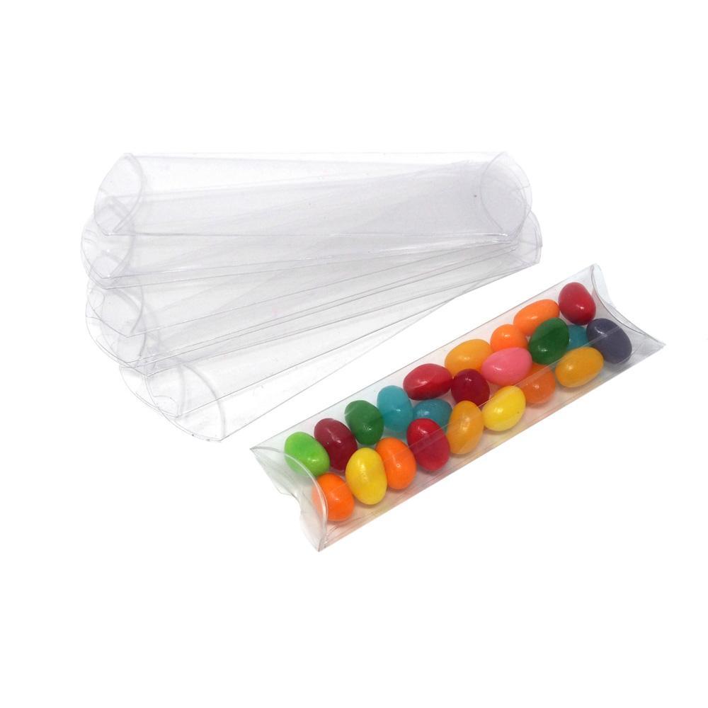 Clear PVC Pillow Tube Boxes, 4-1/2-Inch, 10-Count
