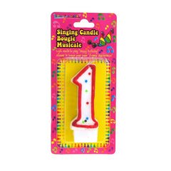 Singing Birthday Candle Number, 2-1/2-Inch