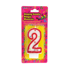 Singing Birthday Candle Number, 2-1/2-Inch