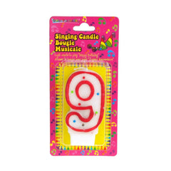 Singing Birthday Candle Number, 2-1/2-Inch