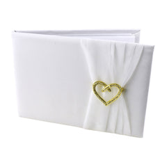 Heart Rhinestone Wedding Guestbook, 9-Inch x 6-1/4-Inch