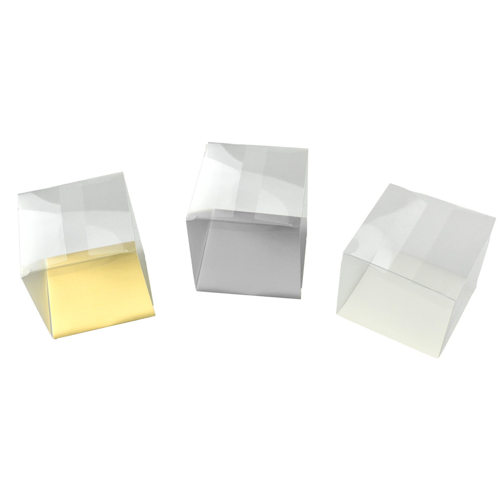 PVC Gift Box, 4-Inch x 4-Inch x 4-Inch, 12-Count