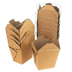Take Out Boxes with Wire Handle, 3-1/4-Inch, 12-Piece