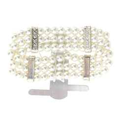 Corsage Wristlet with Pearl Band, 3/4-Inch