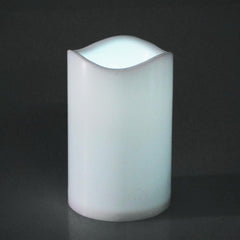 Flameless Plastic Candle LED Light, White