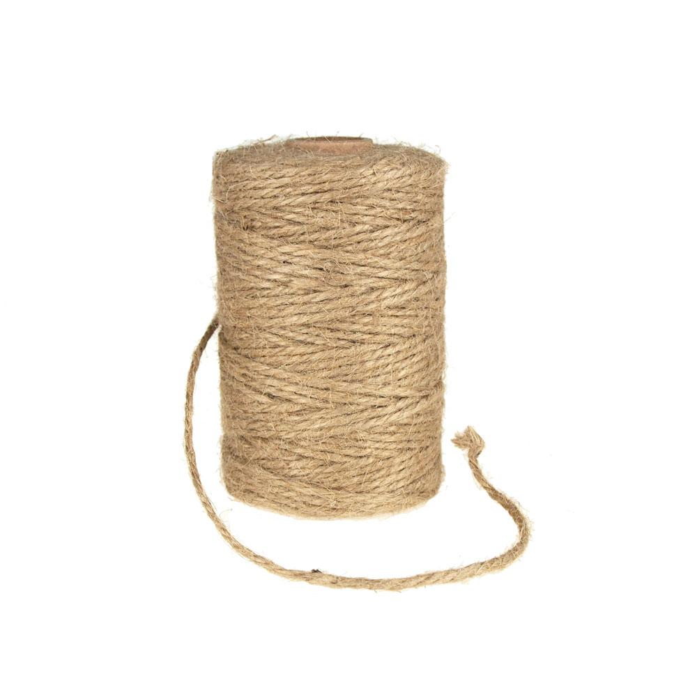 Homeford Burlap Jute Twine Cord Rope, 2mm, 100-Yards, Natural