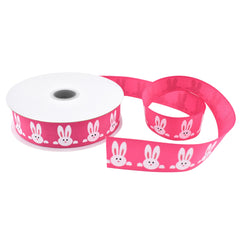 Peeking Easter Bunnies Grosgrain Ribbon, 7/8-inch, 10-yard