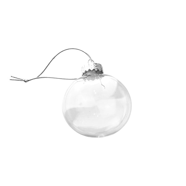Christmas Fillable Plastic Round Ornament, 4-Inch – Party Spin