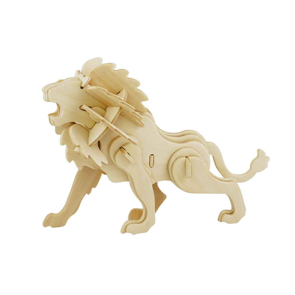 Lion 3D Wooden Puzzle, 7-1/4-Inch