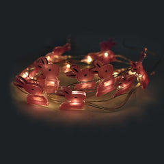 LED Battery Operated Bunny String Lights, 80-Inch