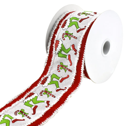Christmas Velvet Fuzzy Wired Edge Ribbon, 2-1/2-Inch, 10-Yard - Red – Party  Spin