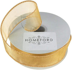 Sheer Organza Wired Edge Ribbon, 1-1/2-Inch, 10 Yards