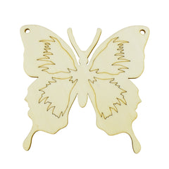 Laser-cut Wooden Butterfly, 4-Inch, 3-Piece