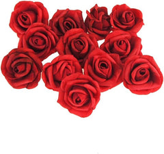 Foam Roses Flower Head Embellishment, 1-1/2-Inch, 12-Piece