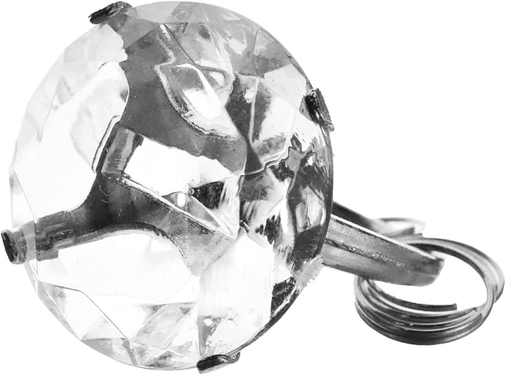 Wedding Favors Acrylic Diamond Key Ring, 1-1/2-inch