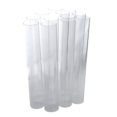 Acrylic Cake and Craft Tube, 10-Inch, 12-Count - Clear