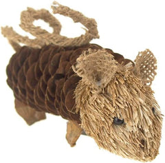 Winter Pine Cone Small Mouse Friends Decorations, 4-1/2-Inch