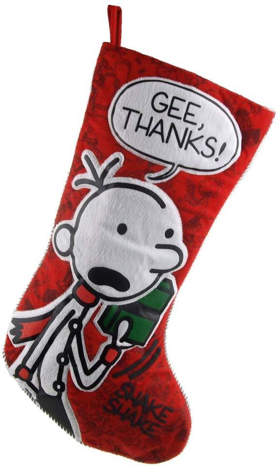 Wimpy Kid Greg "Gee Thanks" Christmas Stocking, Red, 19-Inch