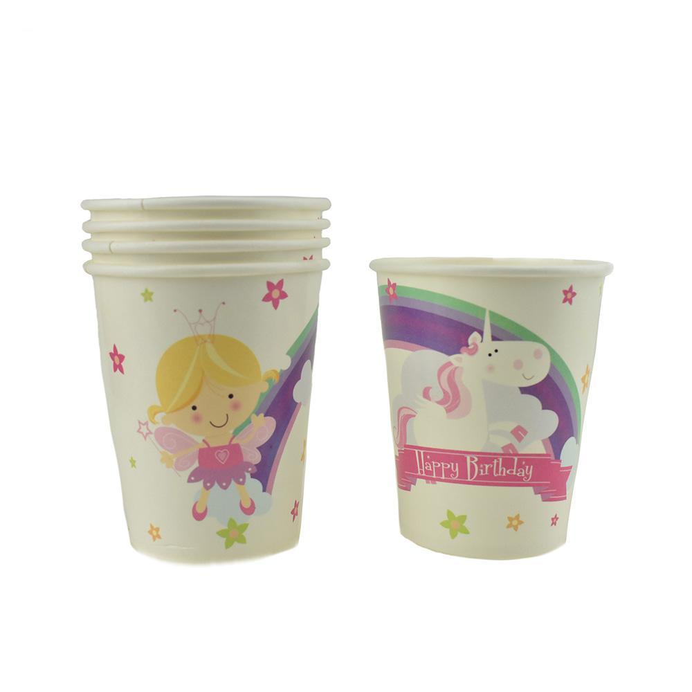Magical Fairy Birthday Party Paper Cups, 9-Ounce, 12-Count