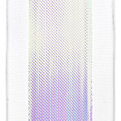 Iridescent Sheer Grosgrain Edge Wired Ribbon, 1-1/2-inch, 10-yard