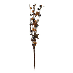 Rusted Stars and Berries Branch Spray, 12-1/2-Inch