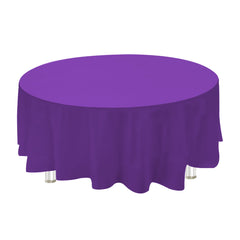 Plastic Table Cover, Round, 84-Inch