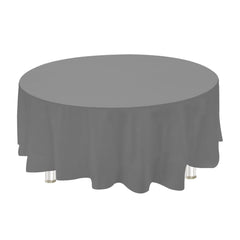 Plastic Table Cover, Round, 84-Inch