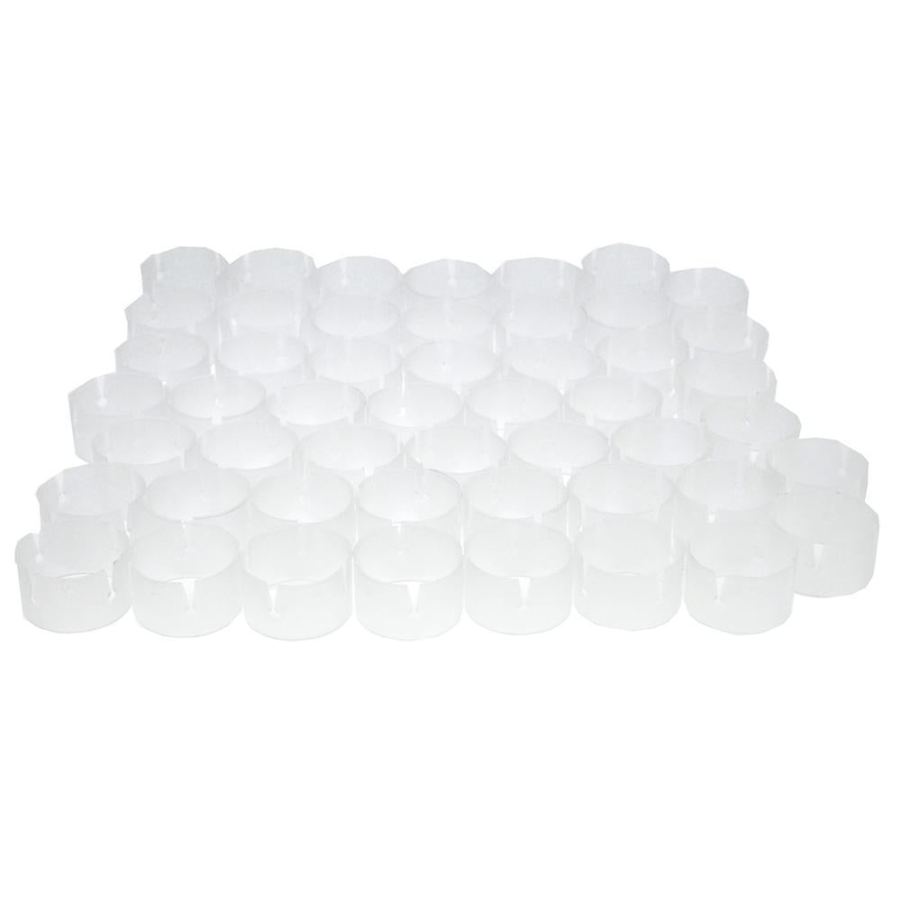 Plastic Balloon Rings, Clear, 1-1/4-Inch, 50 Count