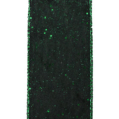 Glittered Lush Double-Sided Wired Ribbon, 2-1/2-Inch, 10-Yard