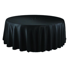 Round Polyester Tablecloth, 132-Inch