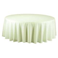 Round Polyester Tablecloth, 132-Inch