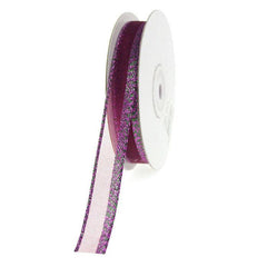 Sheer Ribbon Shimmer Edge, 5/8-Inch, 15-yard