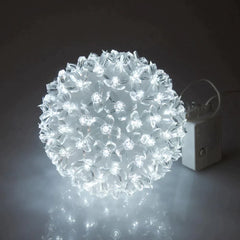 LED Flower Ball Light, White Glow