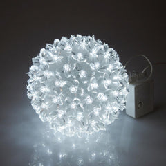 LED Flower Ball Light, White Glow