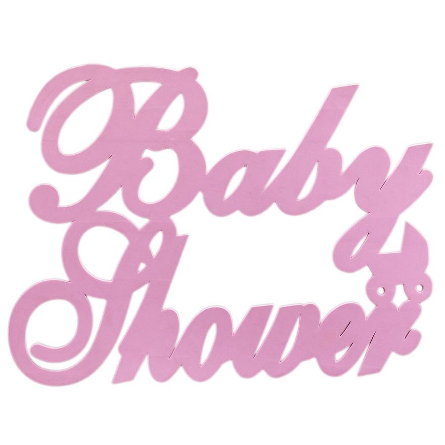 Large Baby Shower Foam Decoration, Pink, 24-Inch