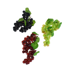 Artificial Decorative Grapes Bunch, 4-Inch, 12-Piece