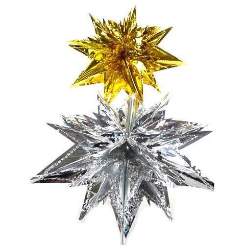 Moravian Star Metallic Foil Hanging Decor, 13-Inch