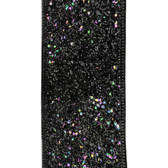 Disco Glitter Metallic Edge Wired Ribbon, 2-1/2-Inch, 10-Yard