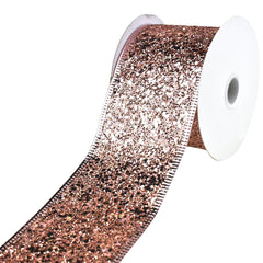 Disco Glitter Metallic Edge Wired Ribbon, 2-1/2-Inch, 10-Yard