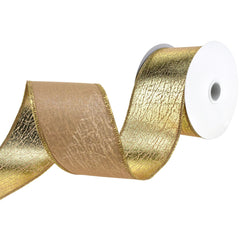 Elegant Cracked Lamé Wired Ribbon, 2-1/2-Inch, 10-Yard