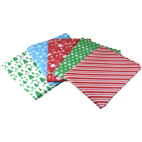 Christmas Patterned Foam Sheets, 12-Inch x 9-Inch, 5-Piece - Assorted Colors