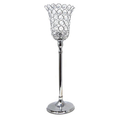 Crystal Tulip Candle Holder Centerpiece, 18-1/2-Inch
