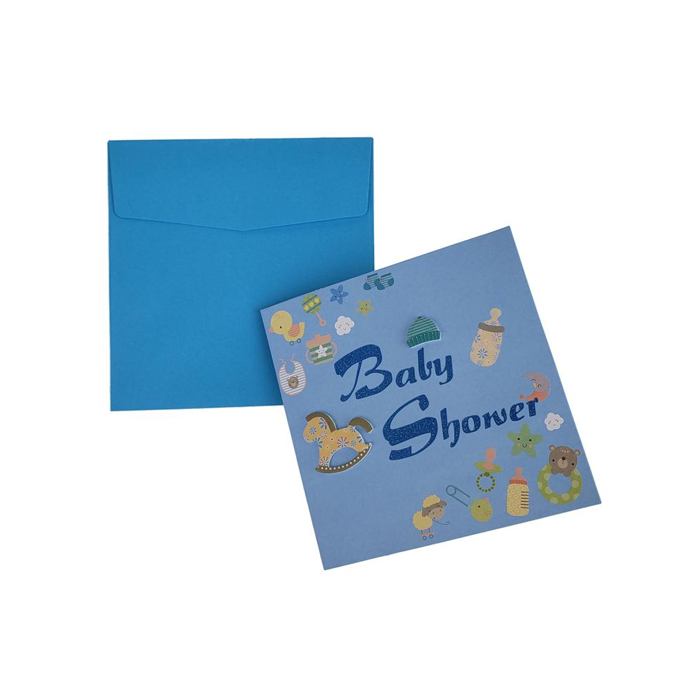 3D Baby Shower Nursery Invitations, 5-3/4-Inch, 10-Piece