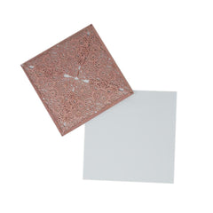 Square Glitter Laser Cut Blank Invitations, 6-Inch, 8-Count