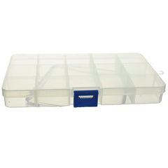 Plastic Organizer Box, 15 Slot, 6-3/4-Inch